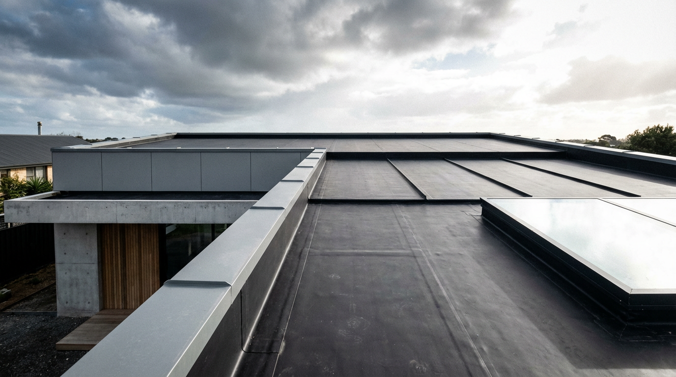 Flat roof installation