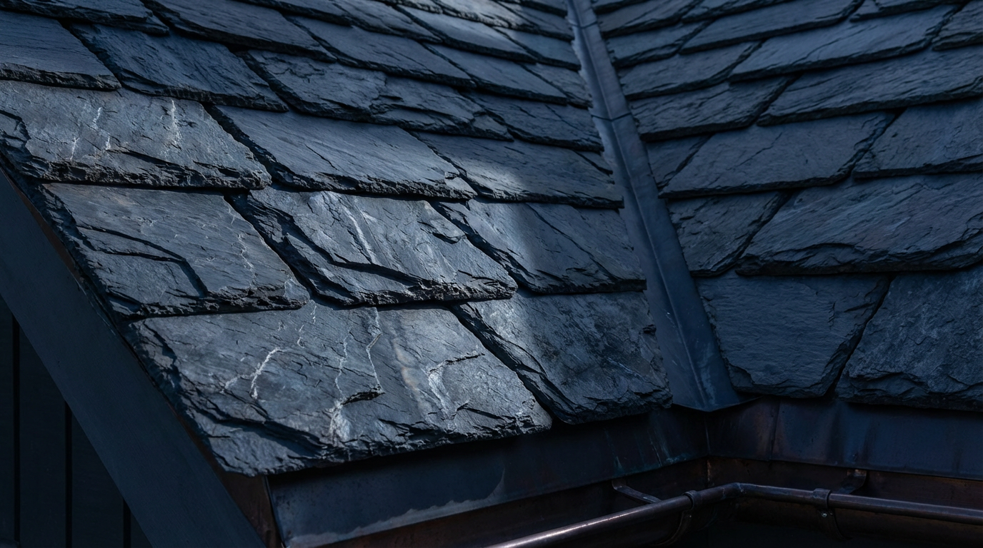 Slate roof repair detail